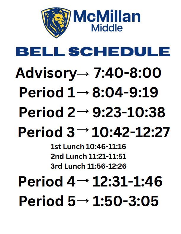 Bell Schedule